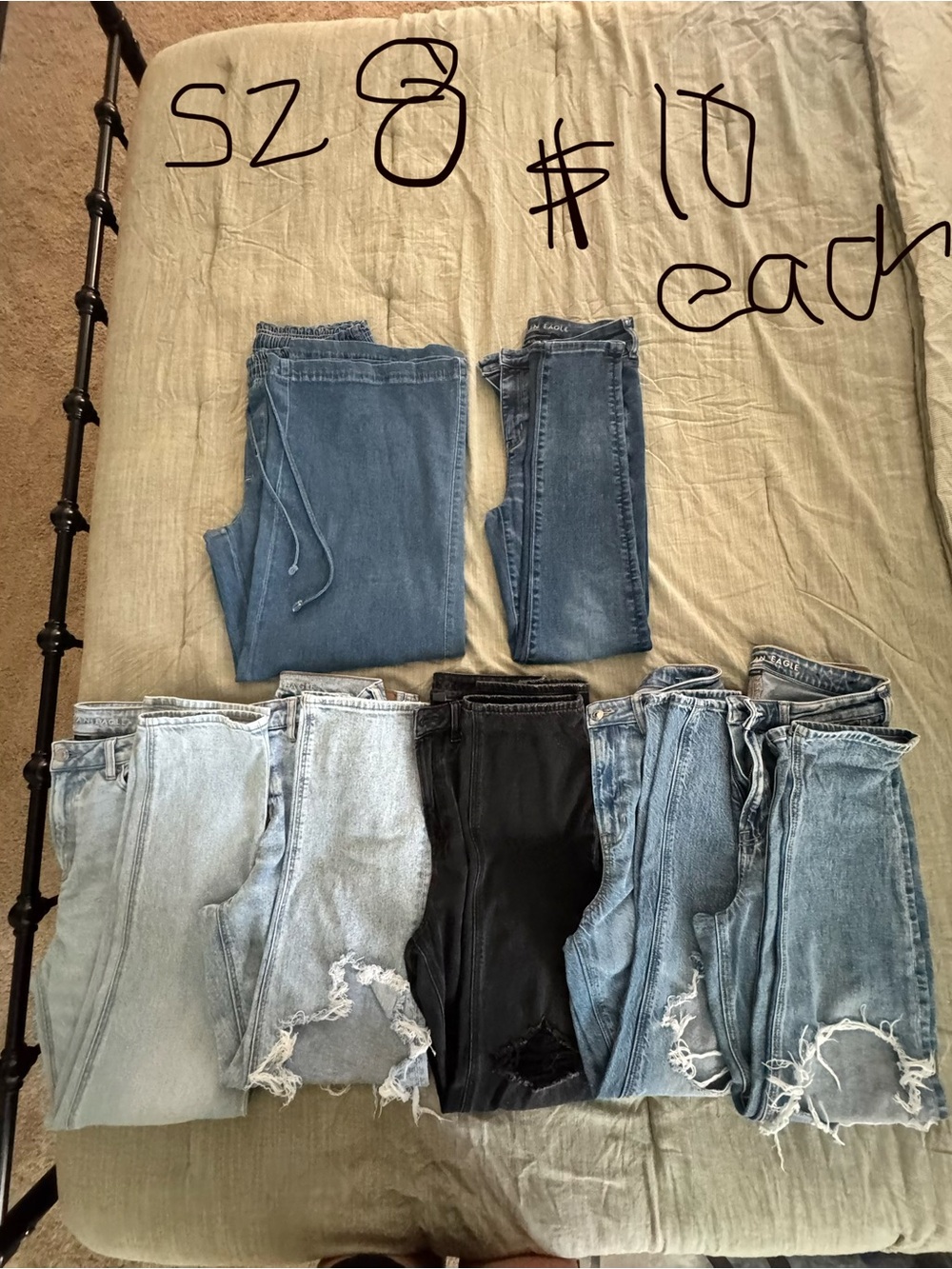 Assorted Women's Jeans Bundle - Blue + Black Denim